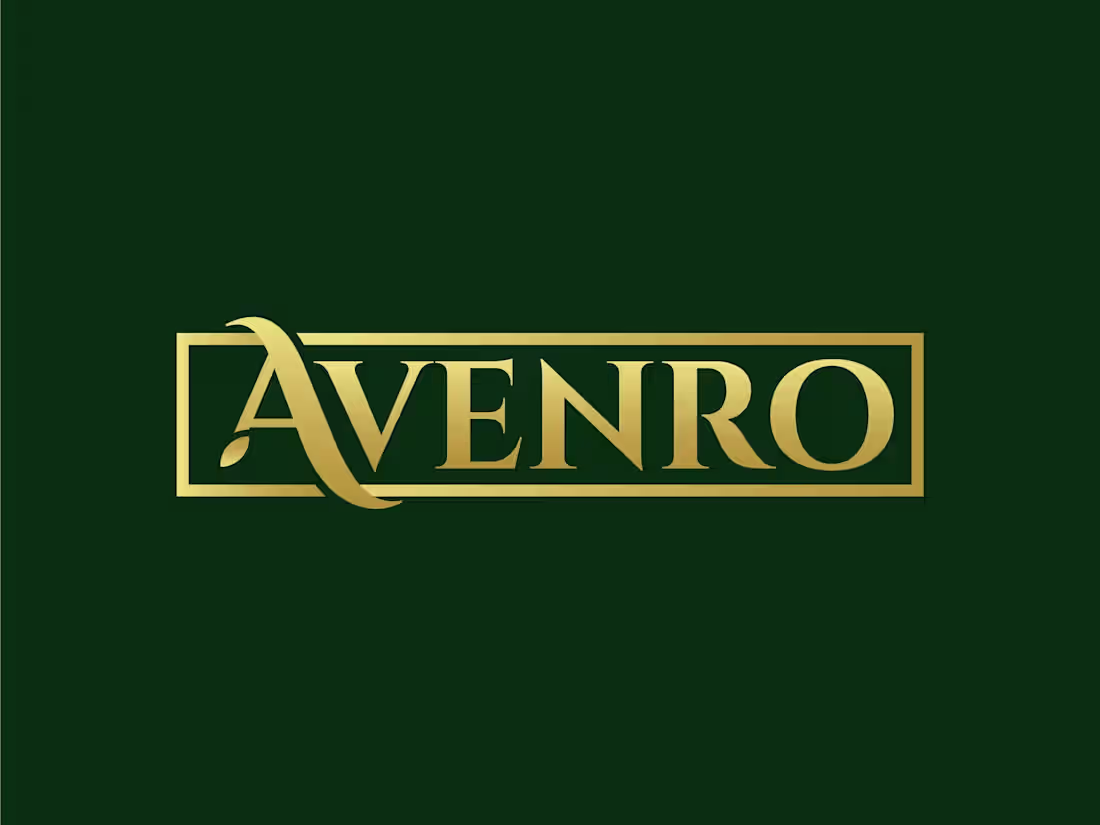 Cover image for "Avenro" luxury logo  design