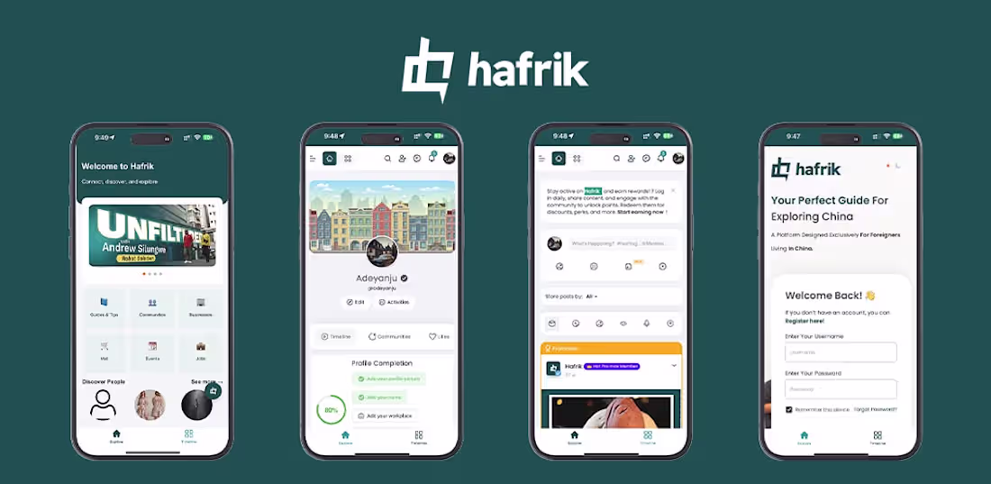 Cover image for Hafrik: Social Media App For foreigners in china
