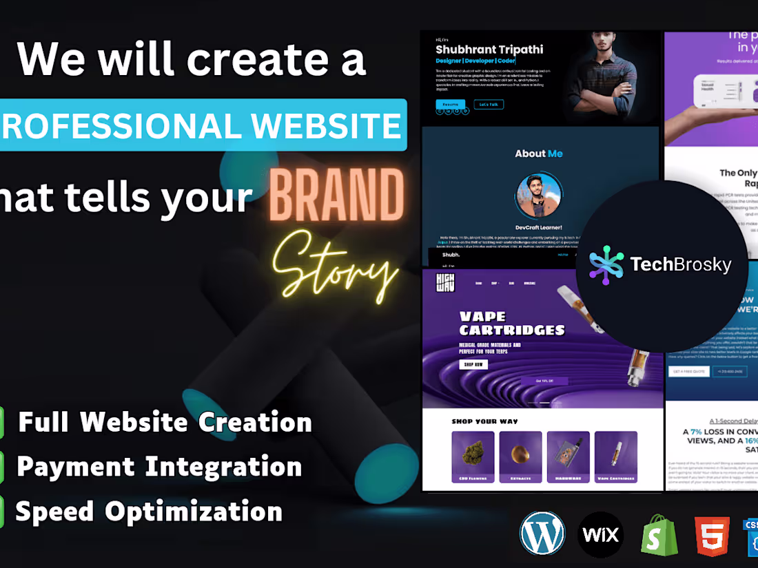 Cover image for Website Designing & Development