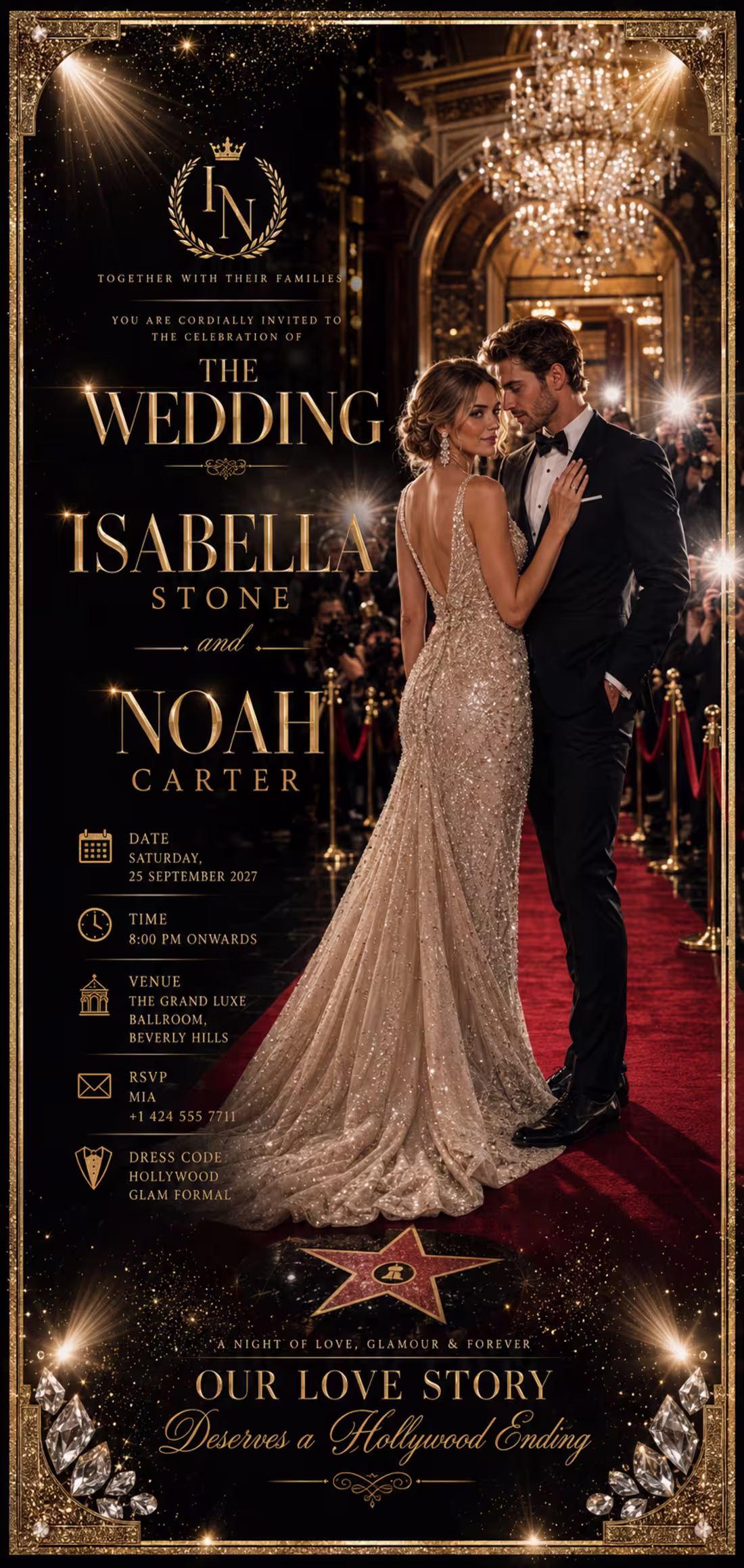Cover image for Glamorous Event & Birthday Invitation