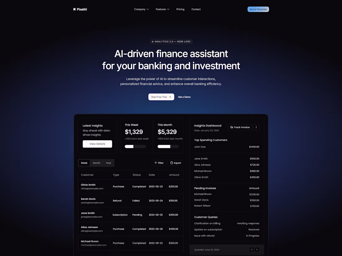 Cover image for AI SaaS website development in