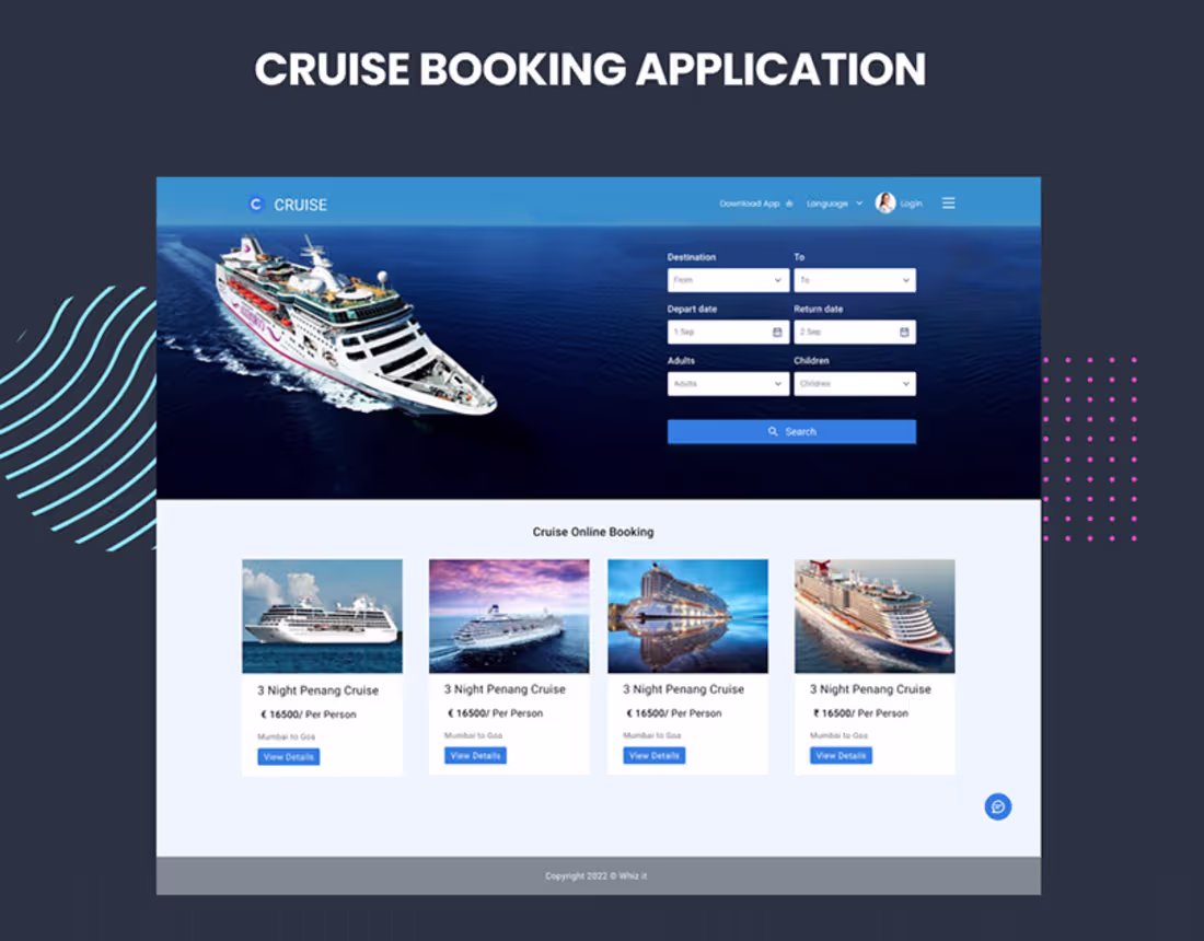 Cover image for Cruise Booking :: Behance