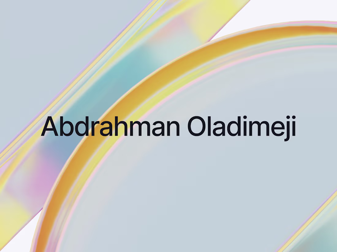 Cover image for Projects - Abdrahman Oladimeji