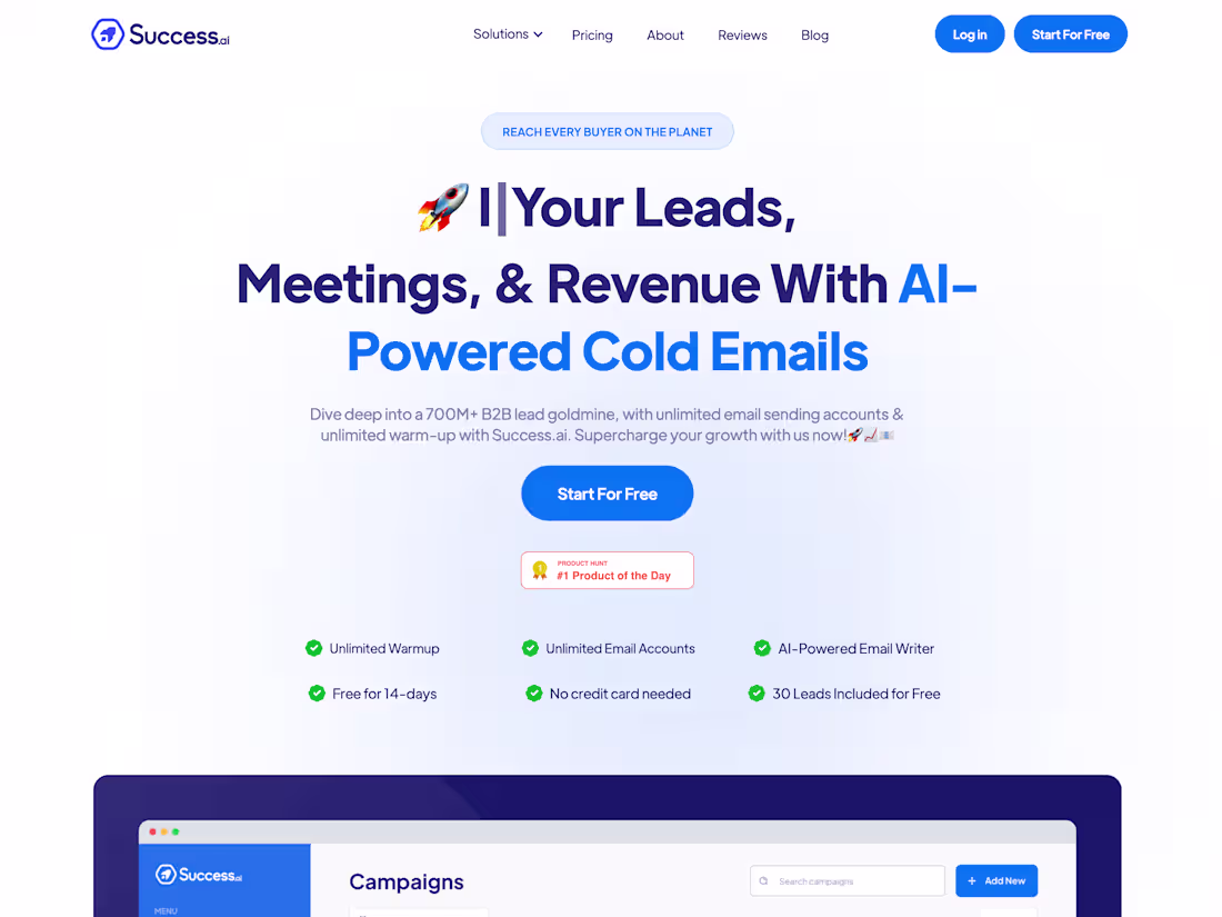 Cover image for Success.AI (https://Success.AI) I worked as a Full Stack Dev...