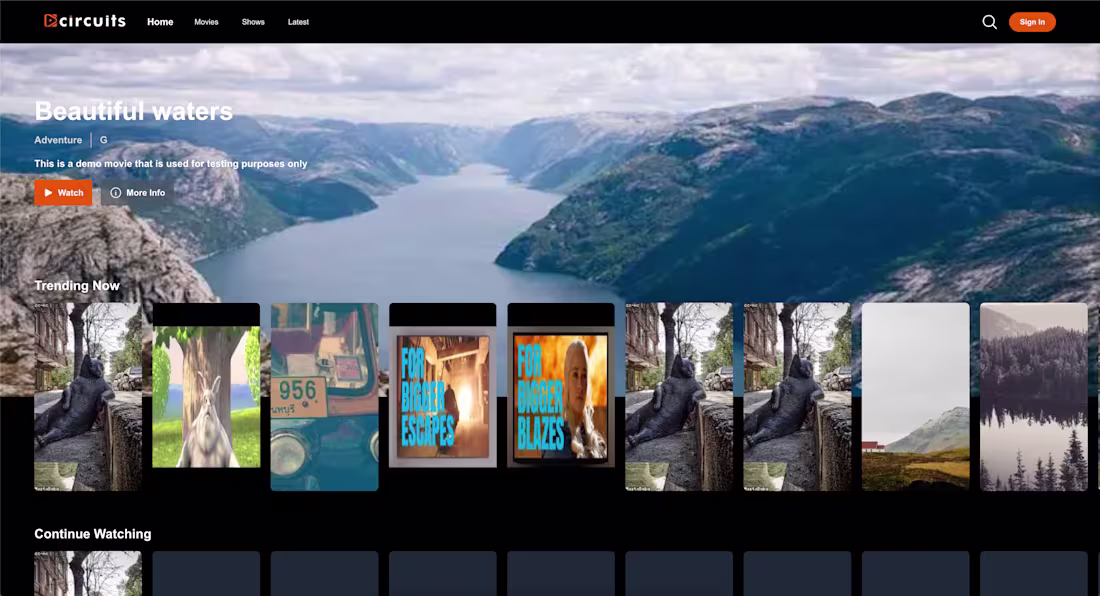 Cover image for Circuits TV - A Scalable Streaming Platform