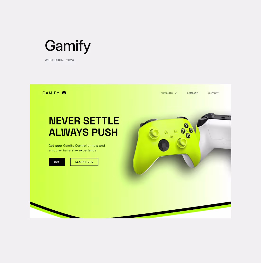 Cover image for Gamify - Web Design