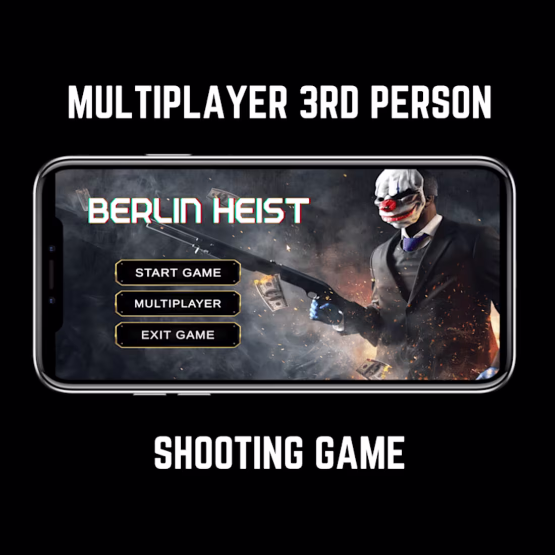 Cover image for Berlin Heist : 3D Multiplayer Shooting Game