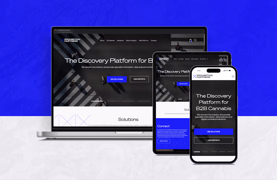 Cover image for Prohibition Partners – B2B Cannabis Intelligence Redesign