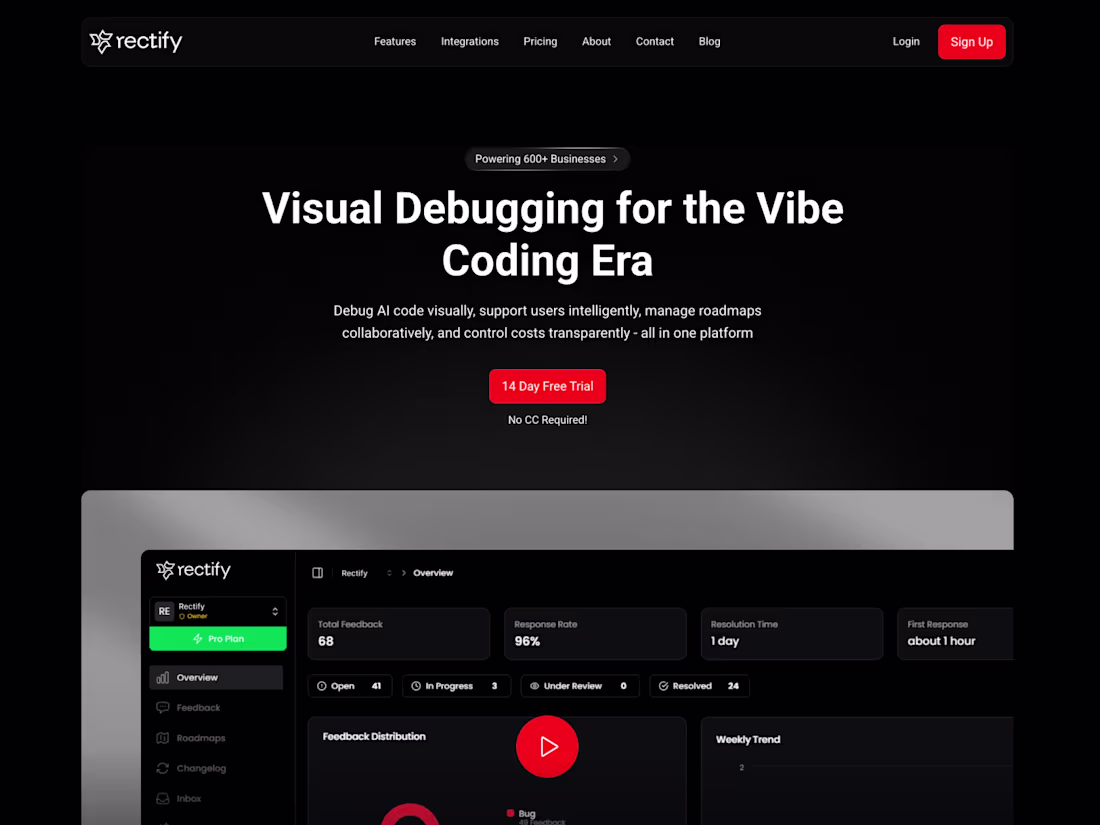 Cover image for Rectify Website Design and Development