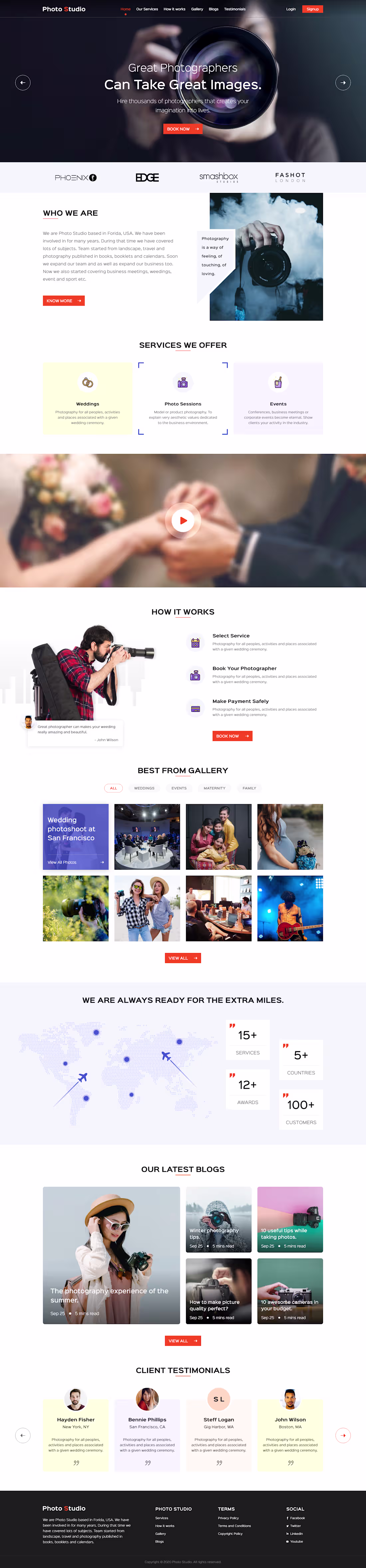 Cover image for Photo Studio Website