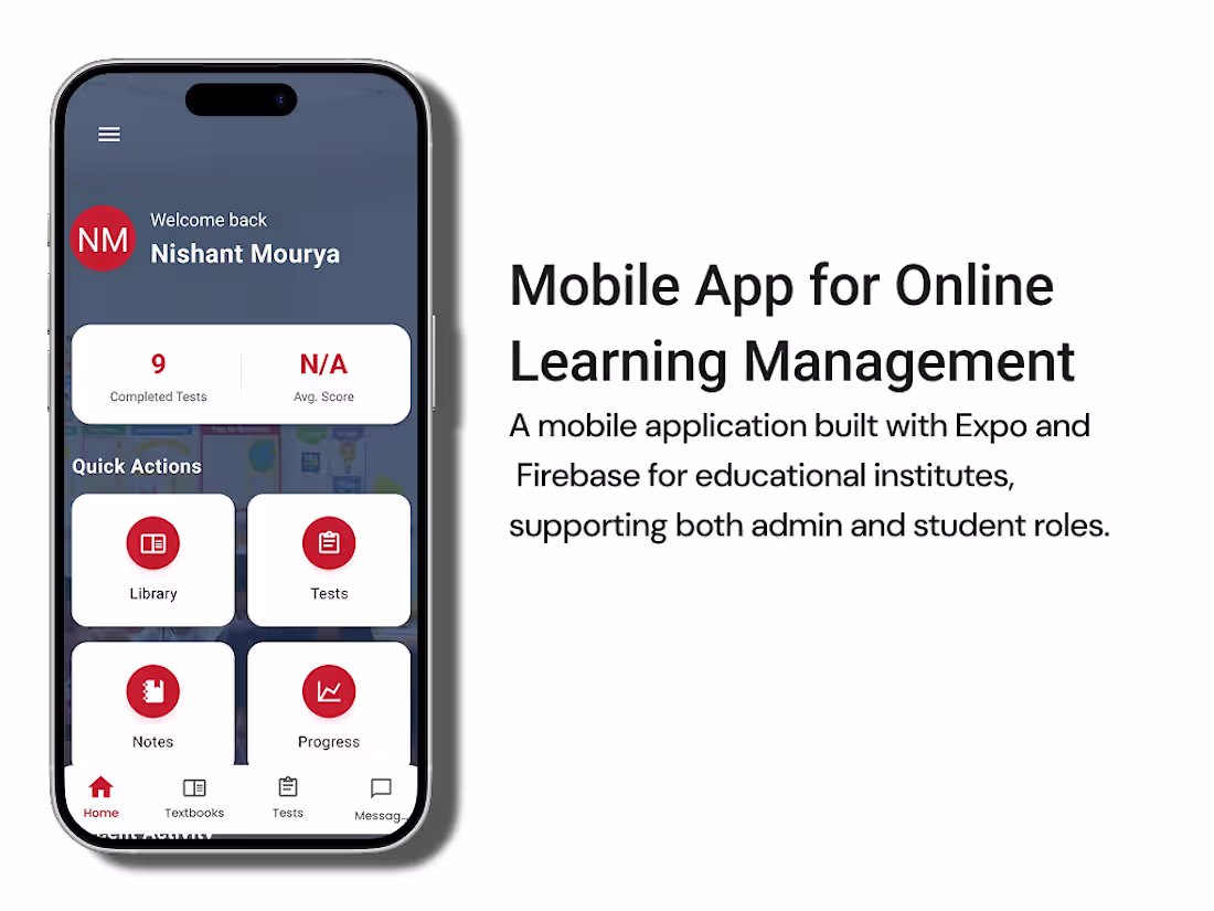 Cover image for A mobile application built with Expo and Firebase for educat...