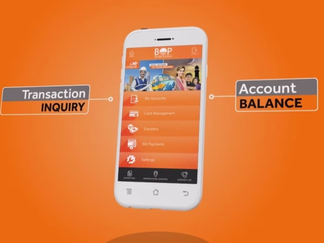 Cover image for BOP mobile banking app promo