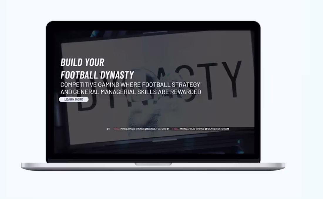 Cover image for GM DYNASTY Play-to-earn digital football management game