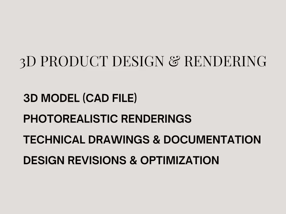Cover image for Custom 3D Product Design & Rendering