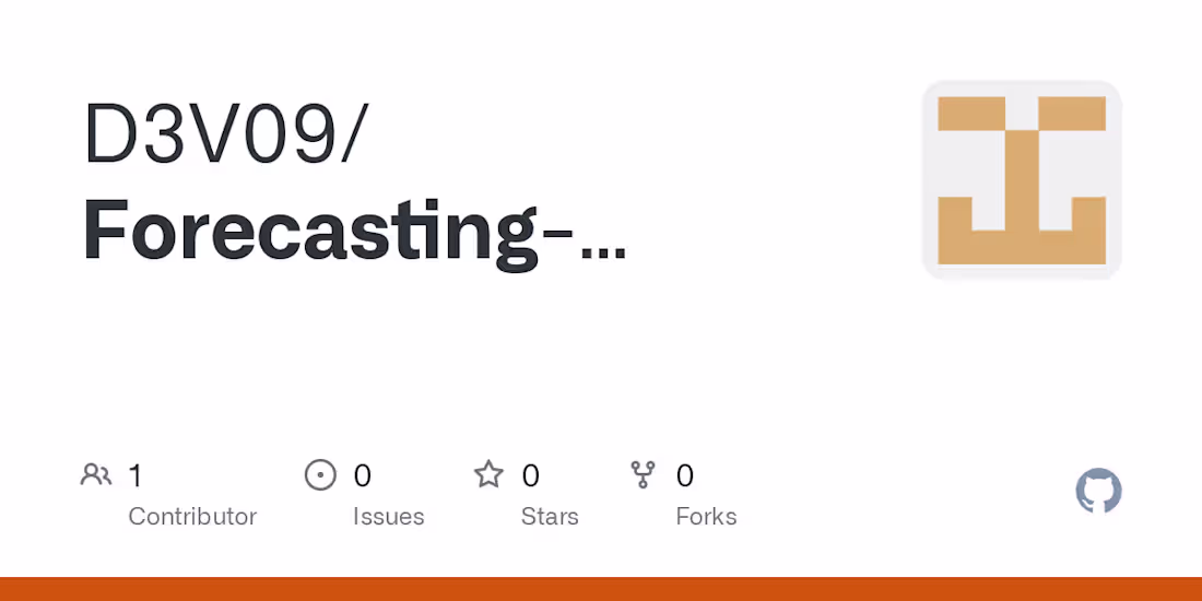 Cover image for D3V09/Forecasting-System