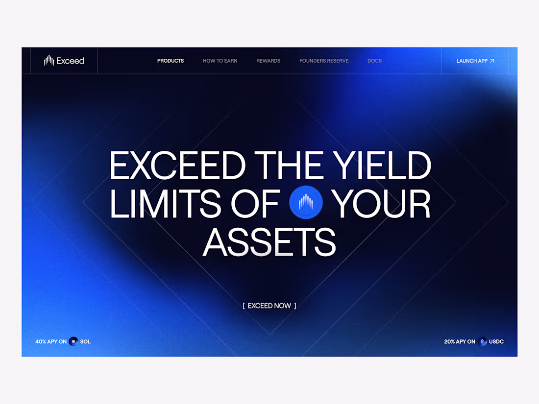 Cover image for Exceed – A Web3 Protocol’s Brand, App, & Website