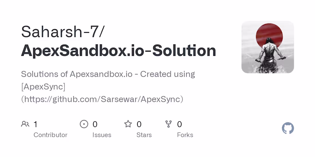Cover image for ApexSandbox.io Coding Challenges