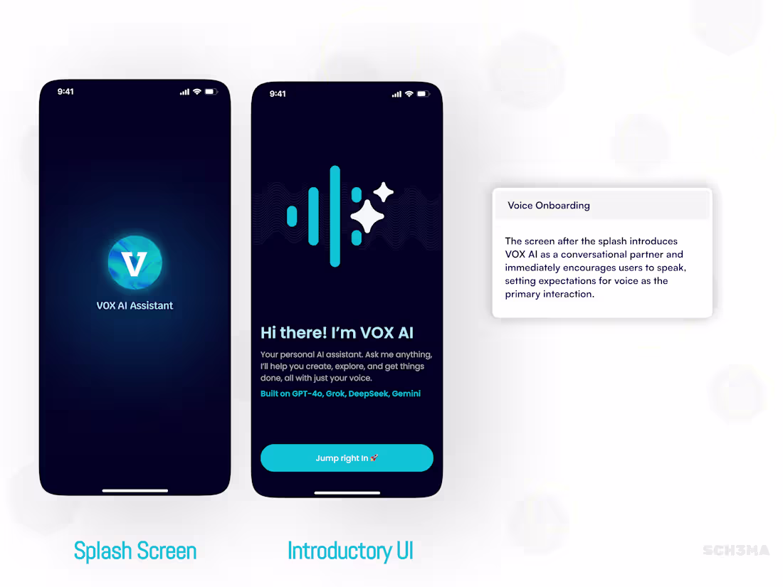 Cover image for Designed a voice-first AI assistant experience focused on vo...