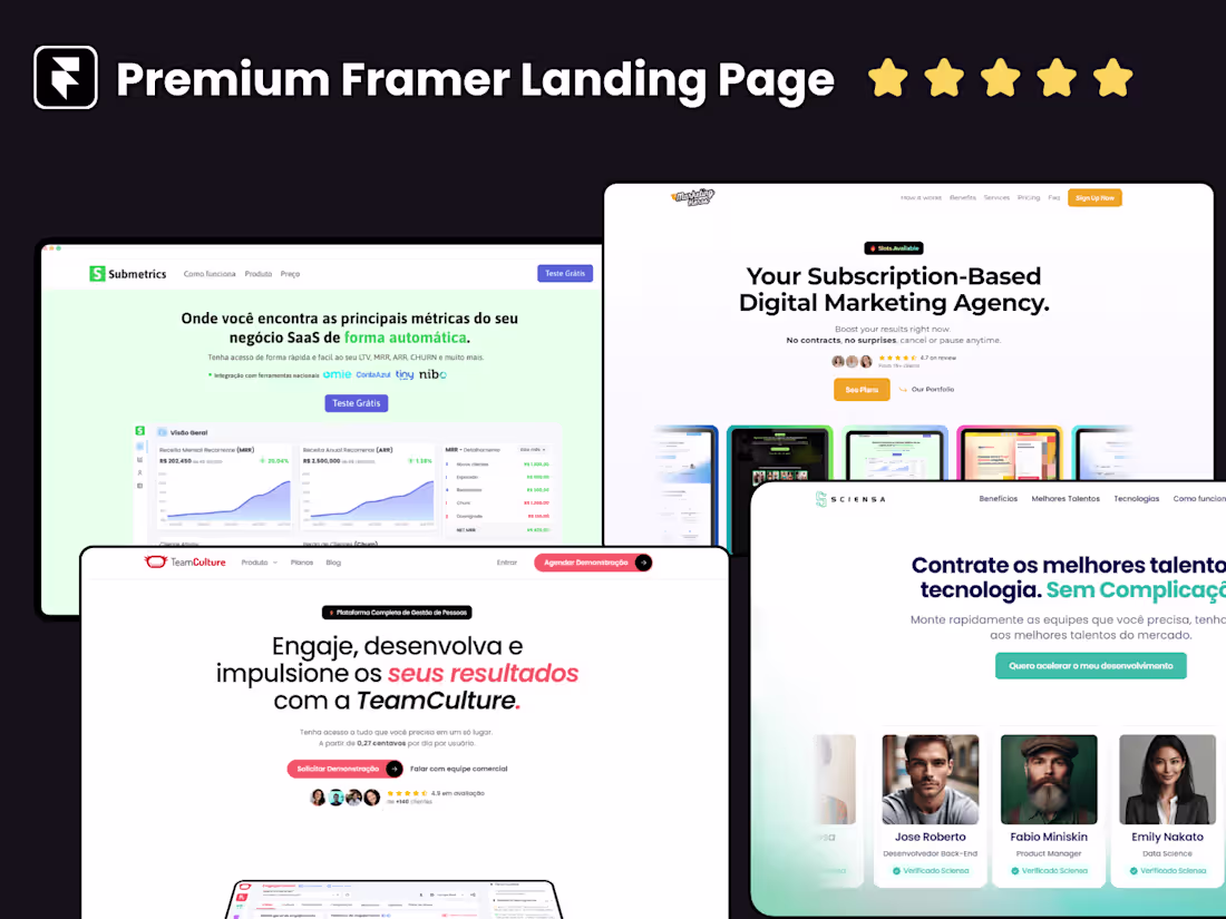 Cover image for Premium Framer Landing Page [⚡️Special Price for first 3 ]