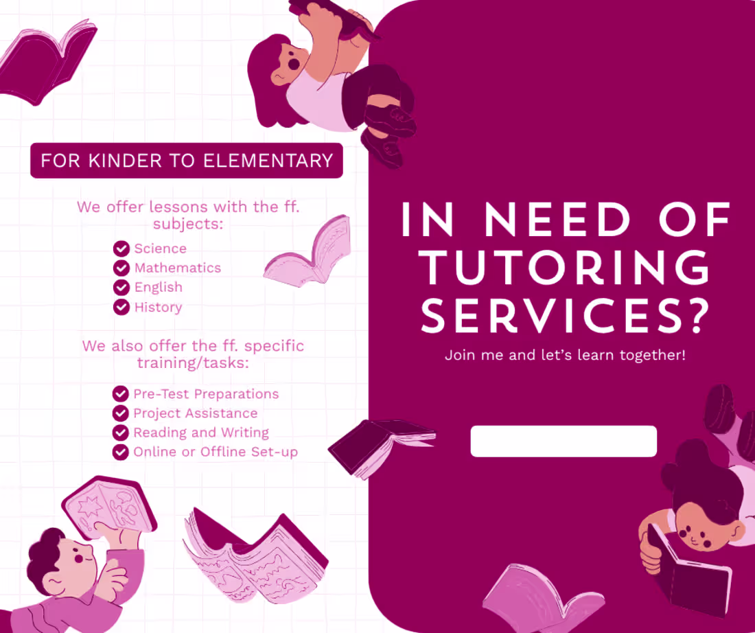 Cover image for Tutoring services 