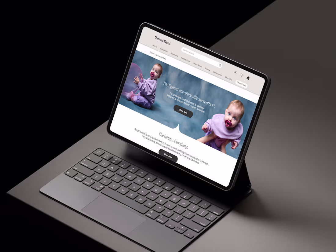 Cover image for Tommee Tippee Soother Campaign Landing Pages