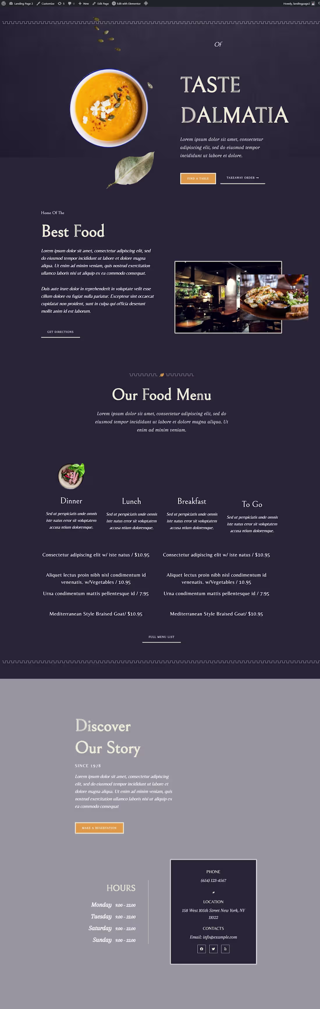 Cover image for Restaurants Website 