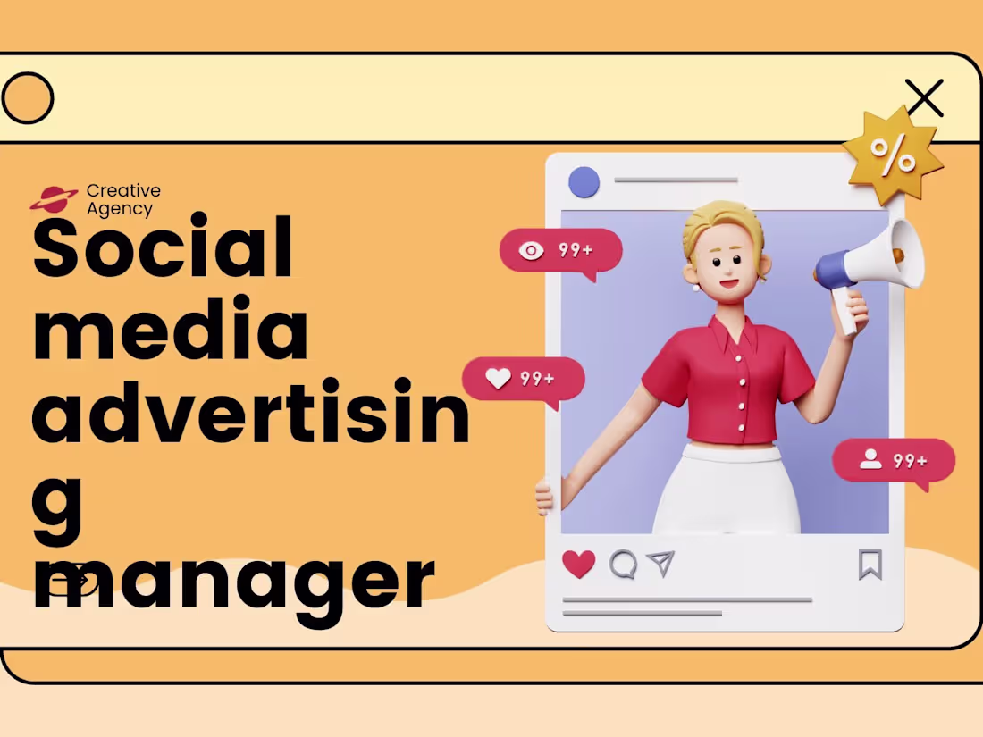 Cover image for I will be your social media advertising manager