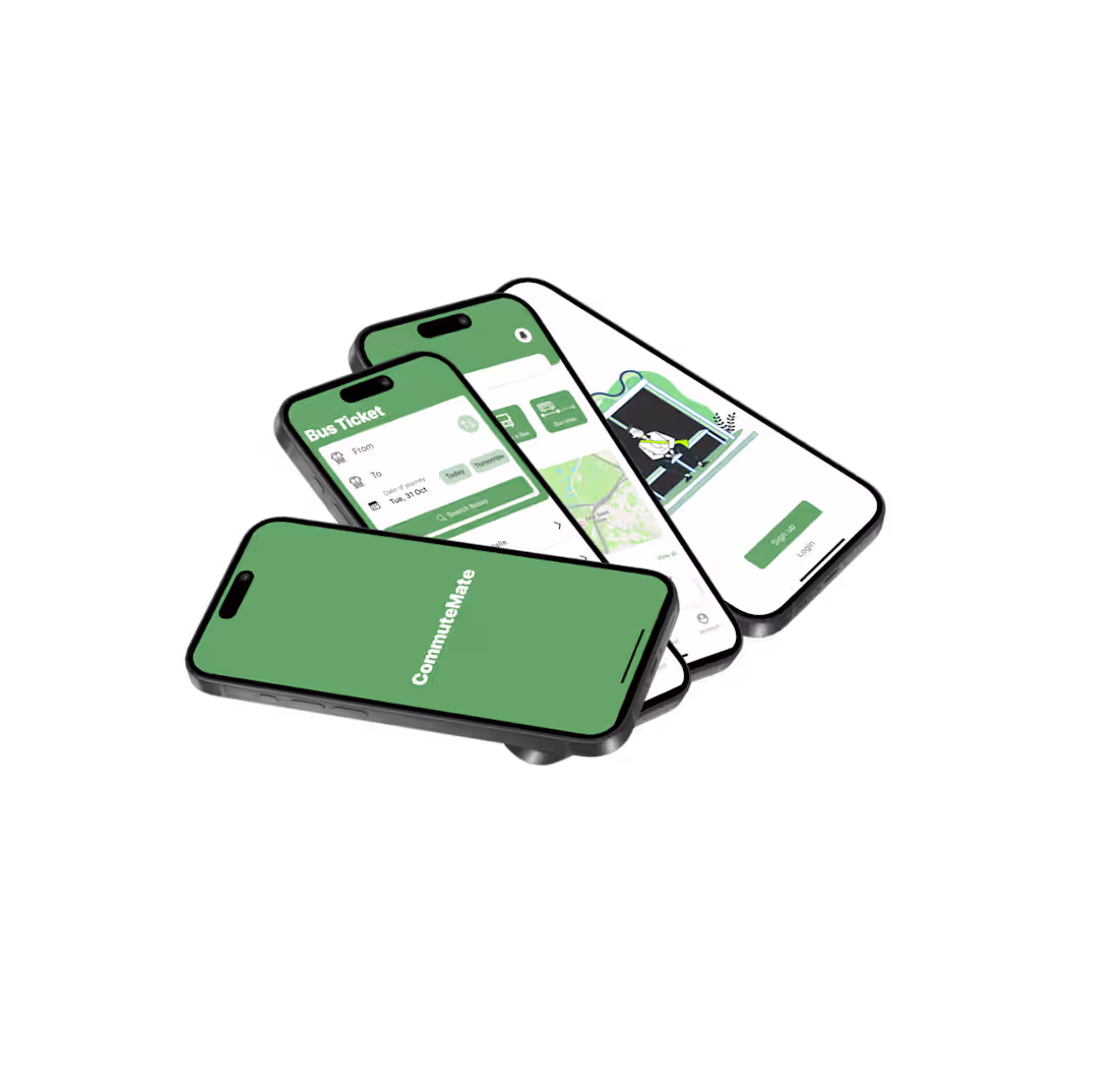 Cover image for Bus Tracking App UX Design Case Study (CommuteMate)