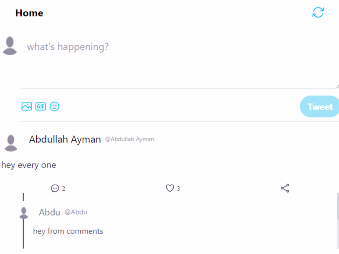 Cover image for Twitter clone