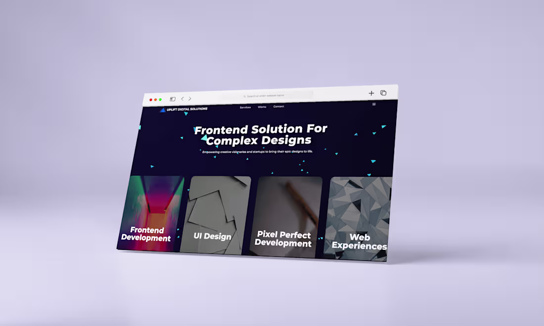 Cover image for Marketing website for Uplift Digital Solutions