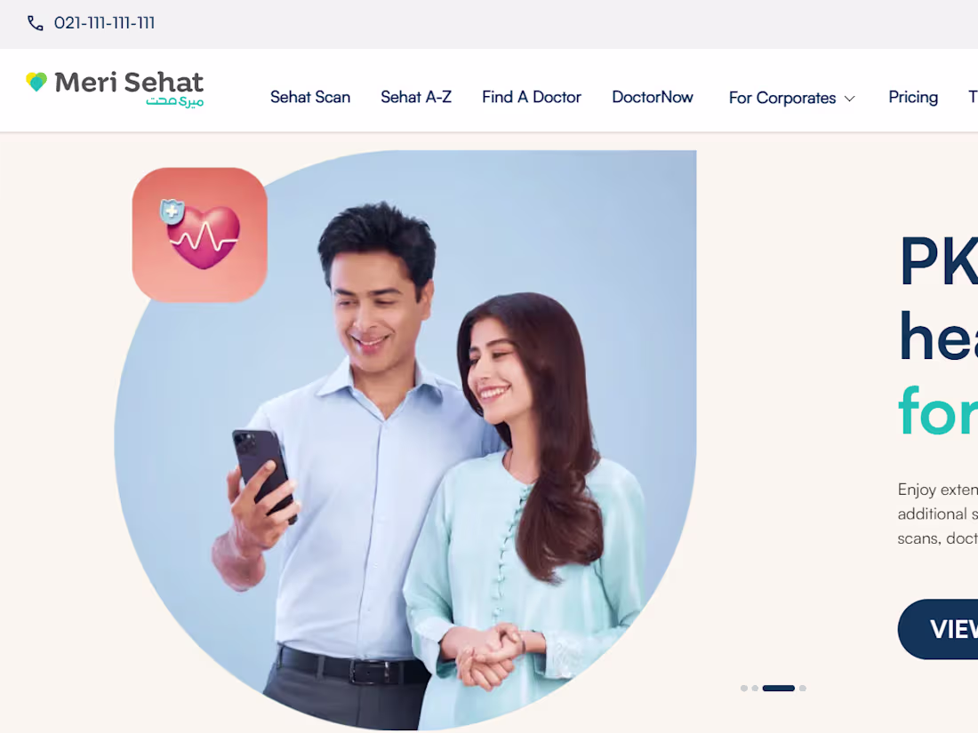 Cover image for Meri Sehat - Scan Your Vitals, Consult with Top Doctors
