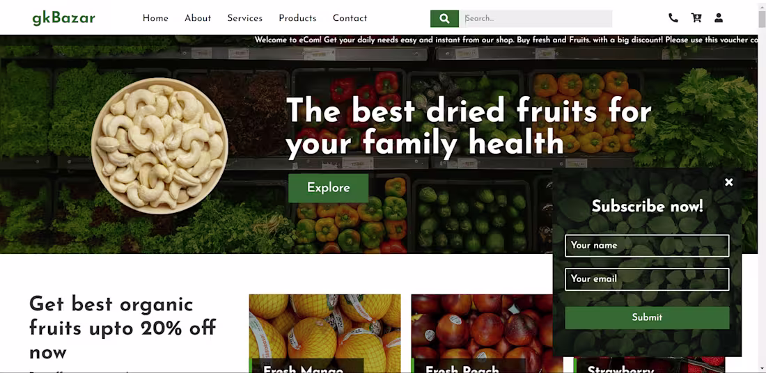 Cover image for Grocery Store Website