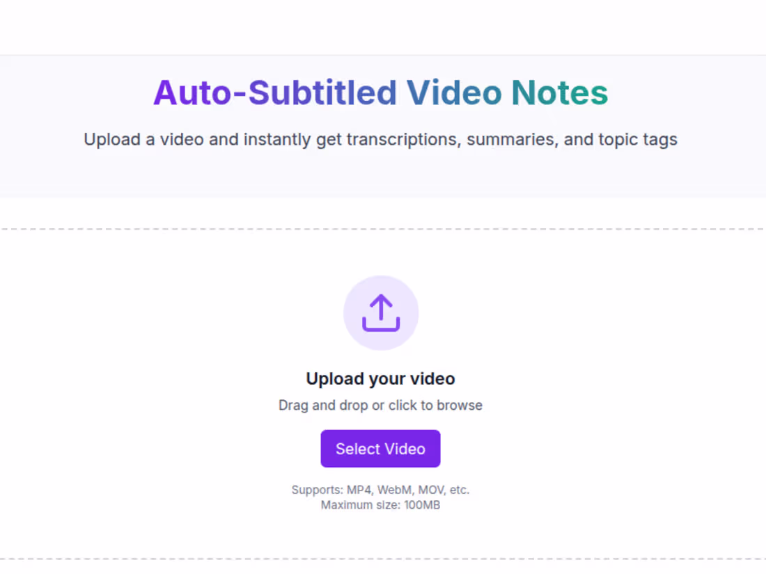 Cover image for Clipscribe - Auto-Subtitled Video Notes