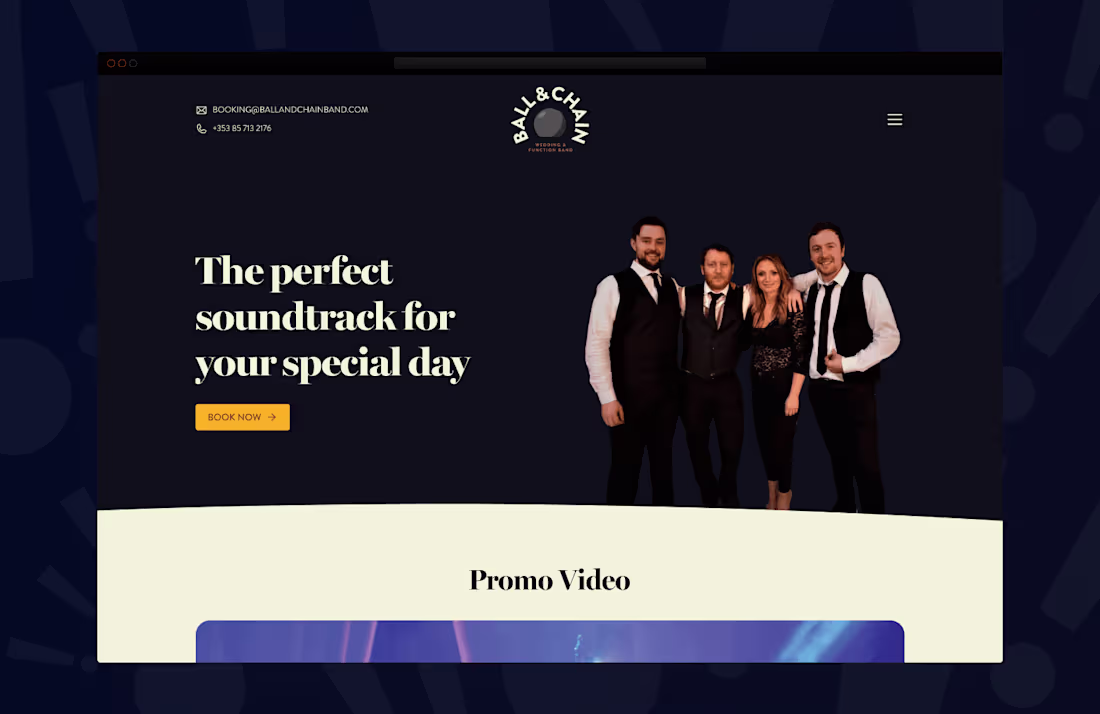 Cover image for Ball & Chain — Branding, Website Design & Framer Development