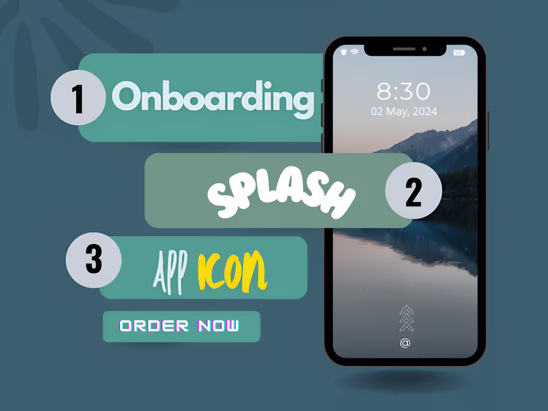 Cover image for UI/UX Design Services (Splash / Onboarding / Icons) 