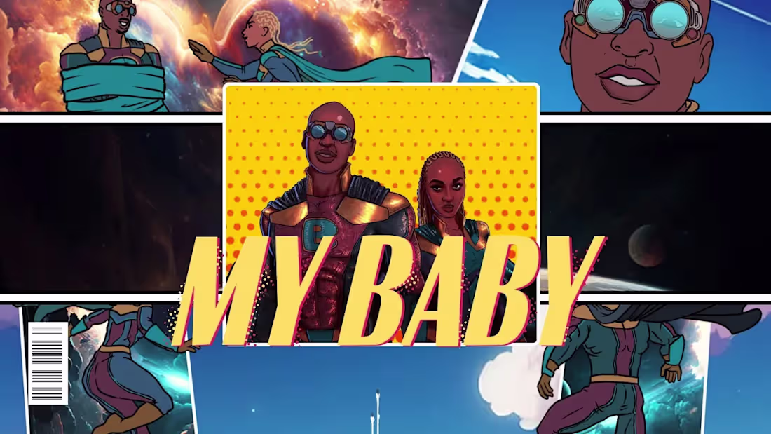 Cover image for Bien - My Baby feat Ayra Starr (Official Visualizer) - YouTube