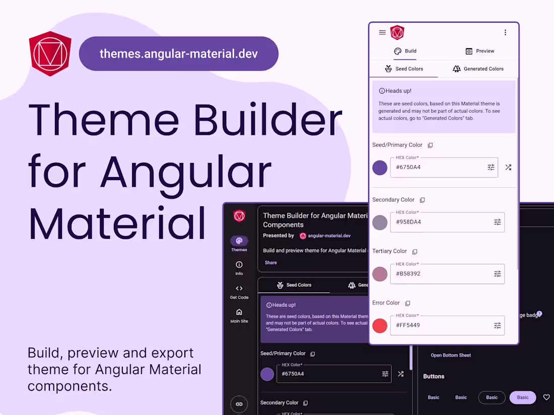 Cover image for Material Theme Generator for Angular