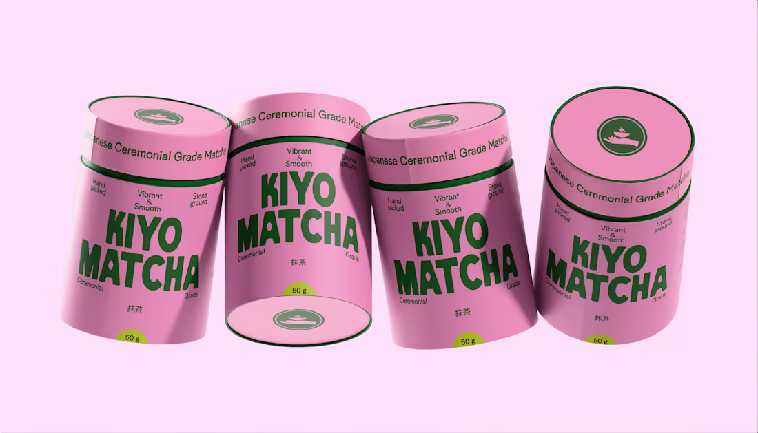 Cover image for Kiyo Matcha — Brand Identity & Packaging Design Kiyo Matcha ...