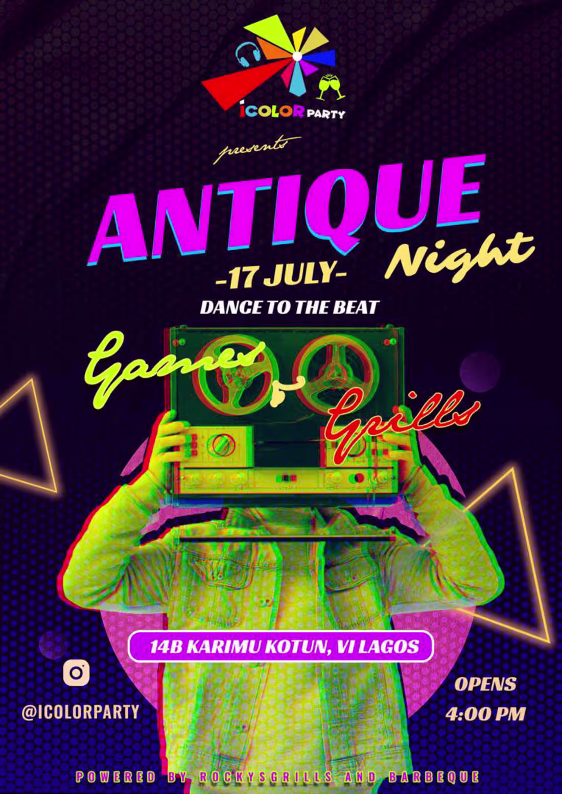 Cover image for Party Fliers for Rocky's Grills 