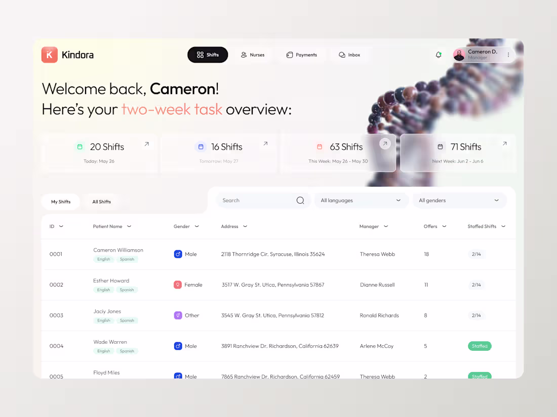 Cover image for Just finished a healthcare project 😊 I tried to make it not...