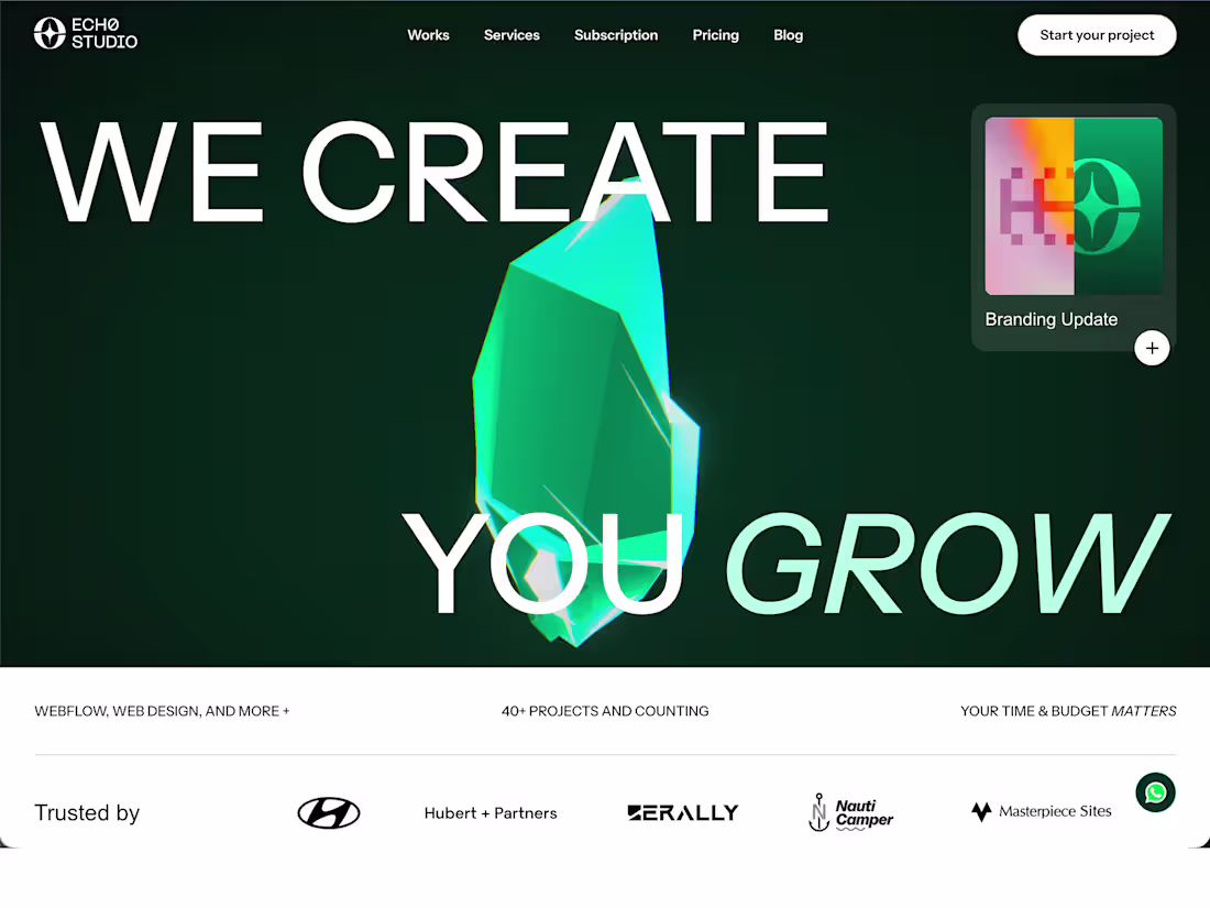 Cover image for ECH0 Studio - Certified Webflow Partner