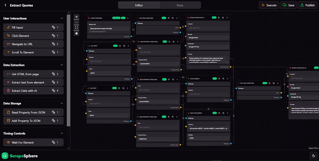 Cover image for I built Scrape Sphere, a SaaS platform that helps users scra...