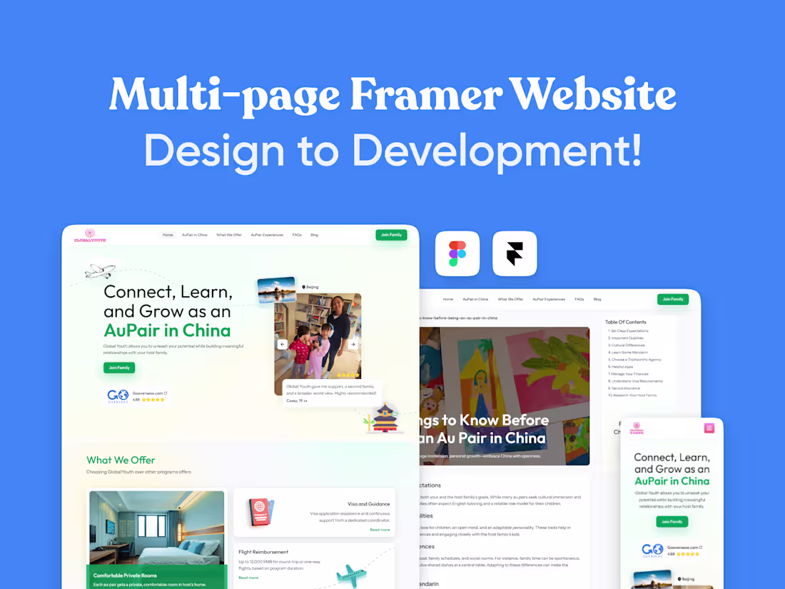 Cover image for Multi-page Framer Website Design & Development!