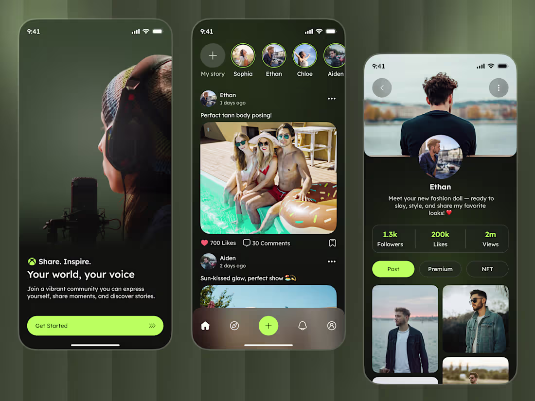 Cover image for Modern Social Platform UI – Smooth & Engaging Experience