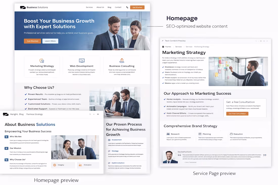 Cover image for Developed SEO-optimized website content for