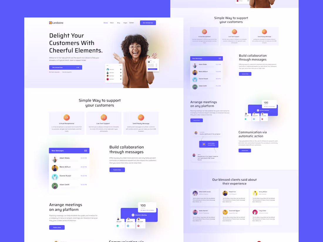 Cover image for SaaS Landing page