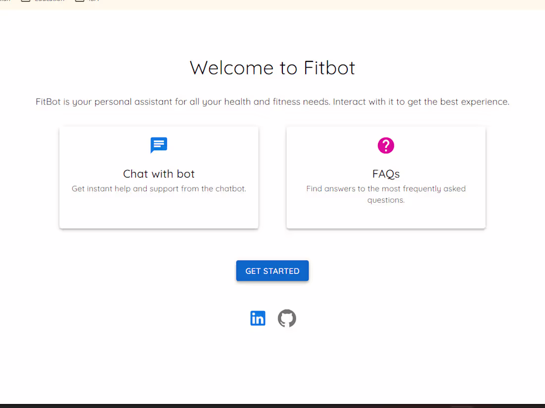 Cover image for Fitness chatbot