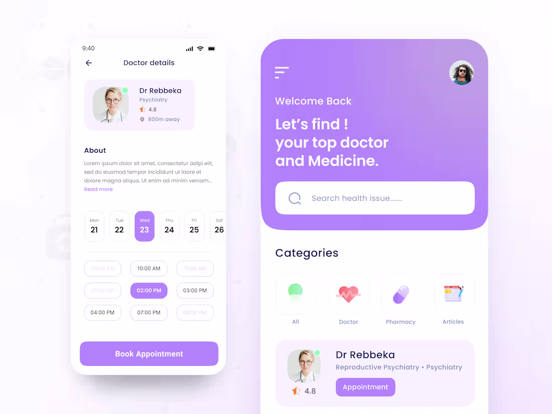 Cover image for Doctor and Medicine App