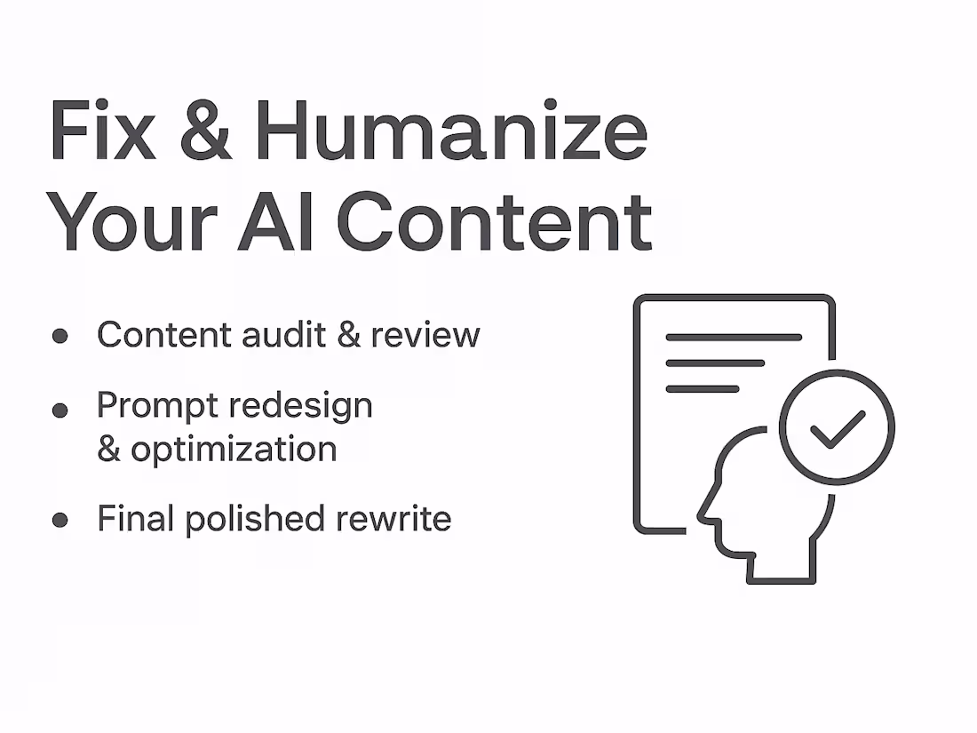 Cover image for Fix & Humanize Your AI Content