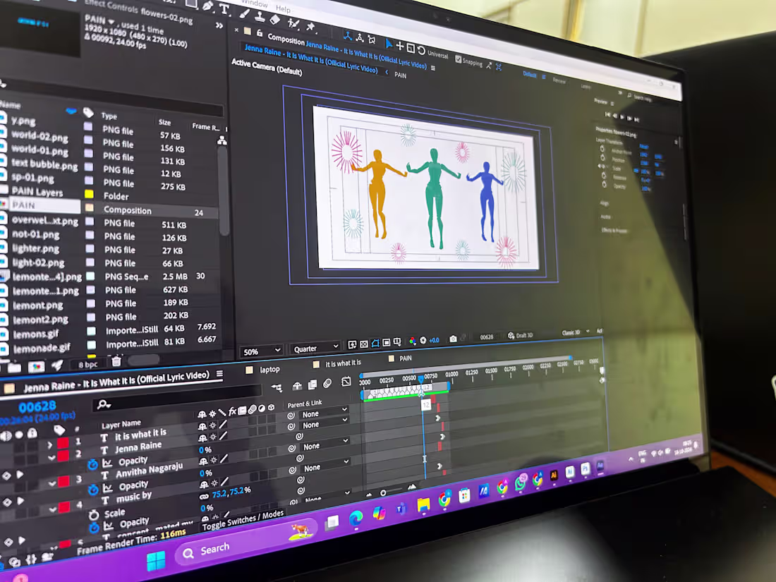 Cover image for Motion graphics Music video